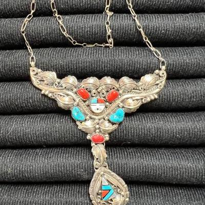 Sale Photo Thumbnail #36: HARRY B YAZZIE NAVAJO STERLING