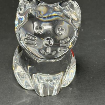 Baccarat Glass Kitten