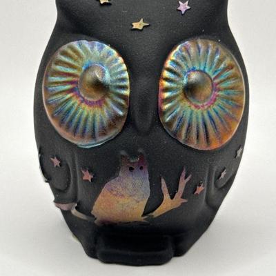 Fenton "Owloween" Glass Owl