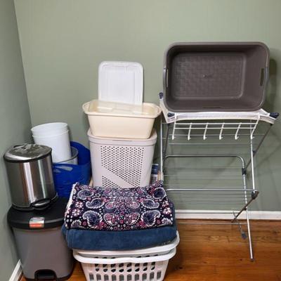 Baskets bins, blankets and more