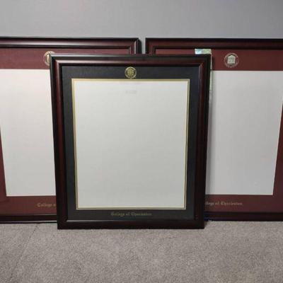 College of Charleston matted frames