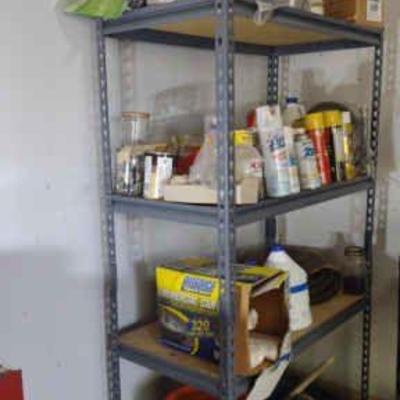 Shelf with contents