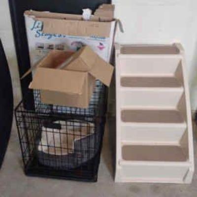 Folding pet stairs