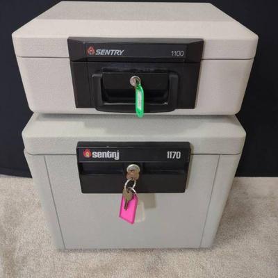 Fire safes with keys