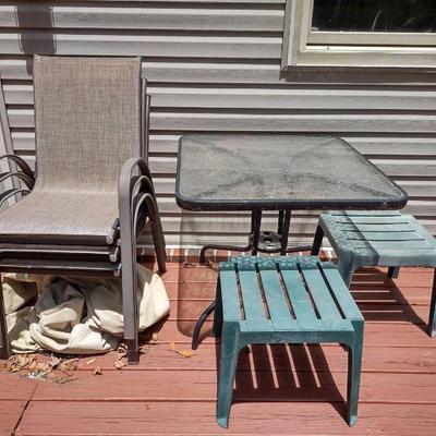 Patio table and chairs