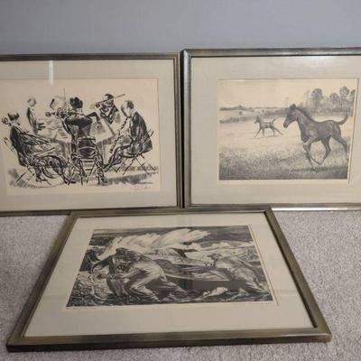 Signed lithographs