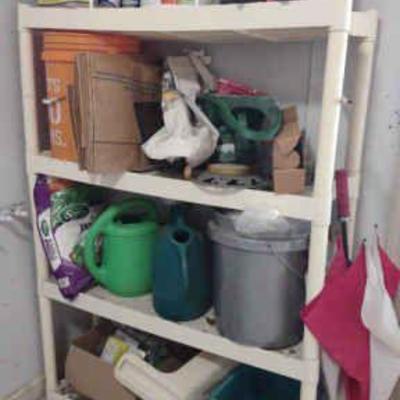 Shelf of lawn and garden