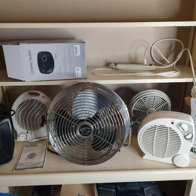 Heaters and fans