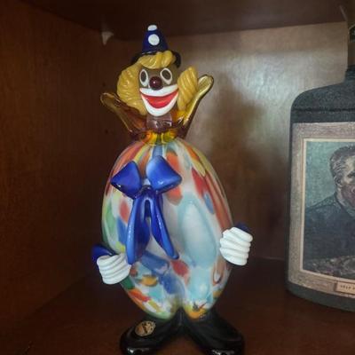 Marrano glass clowns 