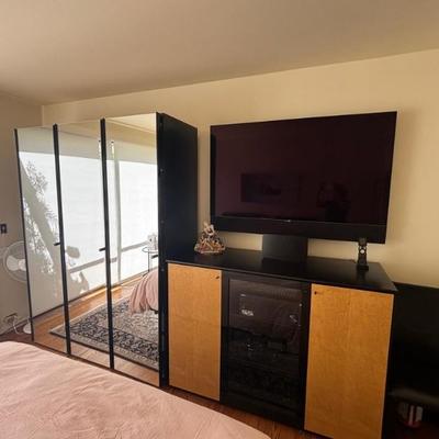 Roche Bobois wardrobe and cabinet with matching night stands