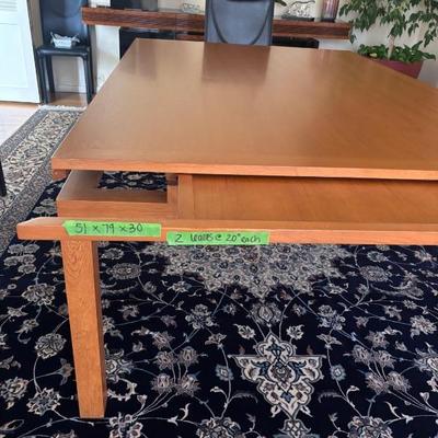 Roche Bobois Teak table with extensions