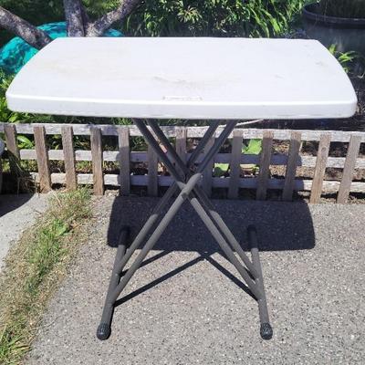Adjustable Folding Table