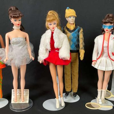 Barbie Dolls in 1960s-1970s Fashion