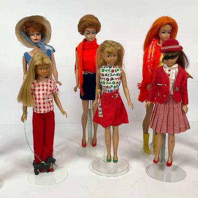 Barbie Doll Fashion Collection - Vintage Redhead and Vibrant Styles