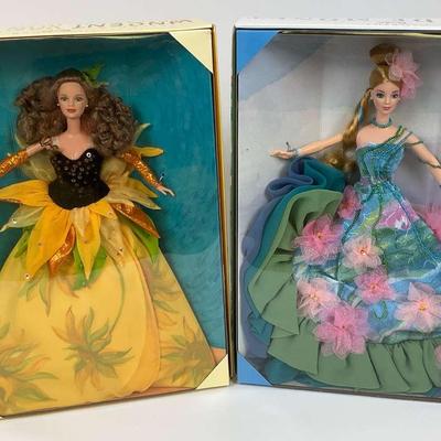 Van Gogh Sunflower Barbie & Monet Water Lily Barbie- Special Edition