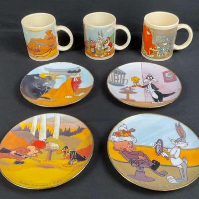 Looney Tunes Plate Set & Mugs Collection
