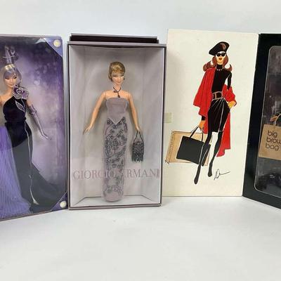 Designer Barbie Trio Featuring Bob Mackie, Giorgio Armani, and Bloomingdale’s