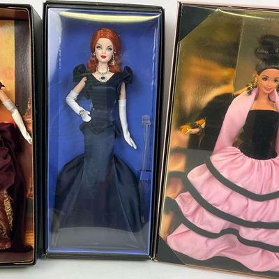 Barbie Collector Edition - Hope Diamond, Victorian Holiday, & Escada Barbie Dolls