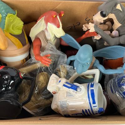 Star Wars Themed Ceramic Figures and Mugs Collection