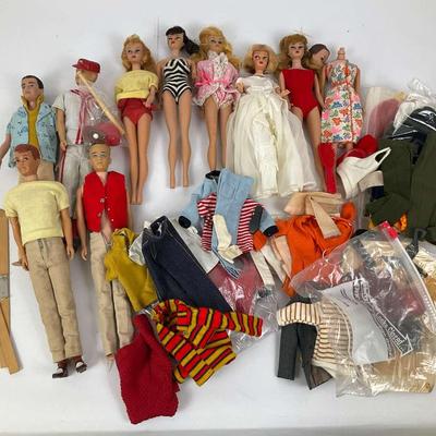 Barbie and Ken Doll Collection with Clothing and Accessories