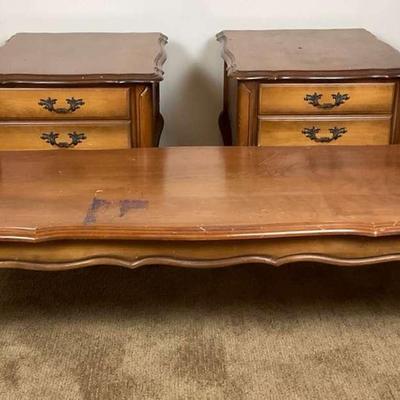Maple Coffee Table & Two Side Tables