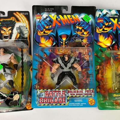 Collection of X Men  Action Figures, Sealed in Original Packaging