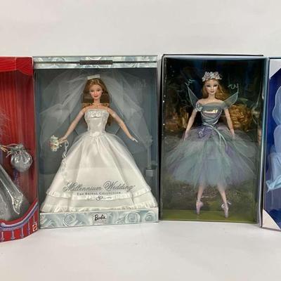 Barbie as the Winter Enchanted Fairy, Titania, Silver Royale and Millenium Wedding
