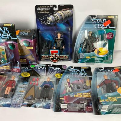 Star Trek and Babylon 5 Action Figures Collection 