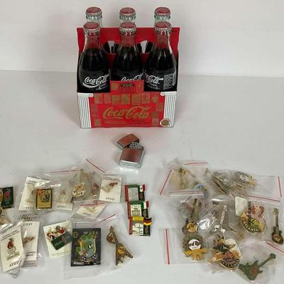 Vintage Coca-Cola & Holiday Pin Lot