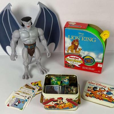 Vintage Disney Collectible Set with Figurine and Cards