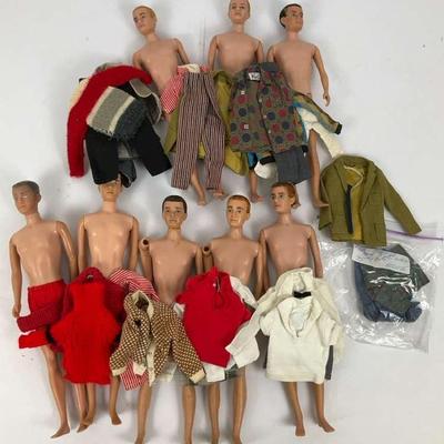 Assorted Ken Dolls with Clothing