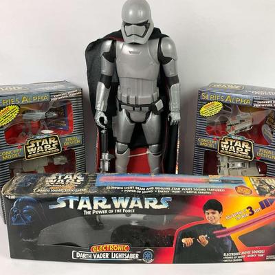 Vintage Stormtrooper and Lightsaber