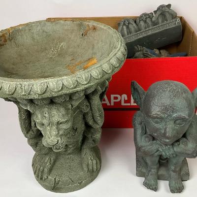 Gargoyle-Themed Decor: Planters and Figurines
