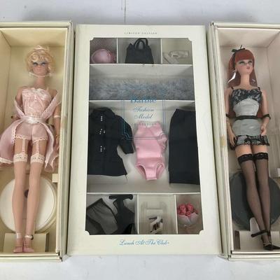 Two Lingerie Barbie Dolls Fashion Model Collection