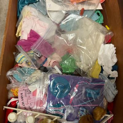 Vintage Barbie Clothing, Accessories, and Wigs Lot