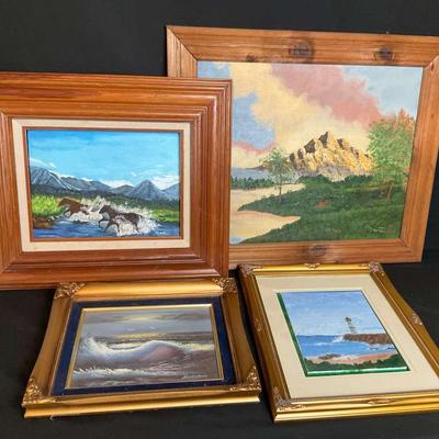 Coastal & Scenic Oil Paintings by Monte Davis & Horton
