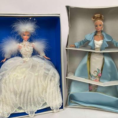 Serenade in Satin Barbie Doll & Enchanted Season Snow Princess Barbie