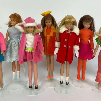 Vintage Barbie Friend Skipper Doll Lot in Mod Fashion