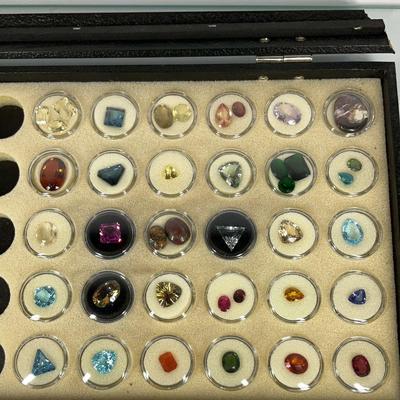 Mixed Gemstone Display Collection – Various Cuts and Colors