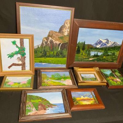 Collection of Original Oil Paintings by Monte Davis