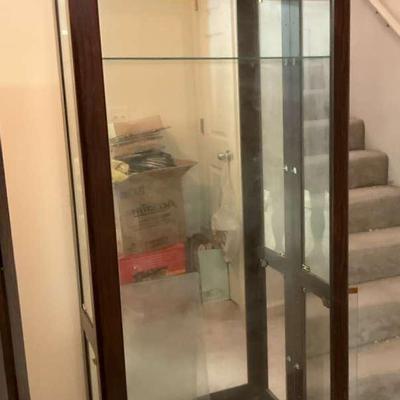 Lighted Mirrored Curio Cabinet