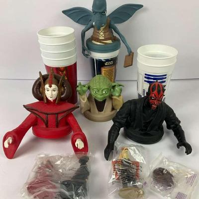 Star Wars Action Figures and Cups