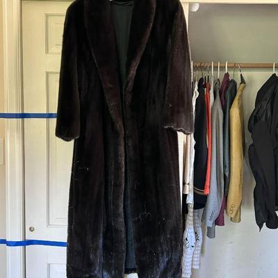 Blackglama Mink Full-Length Coat - Size: L
