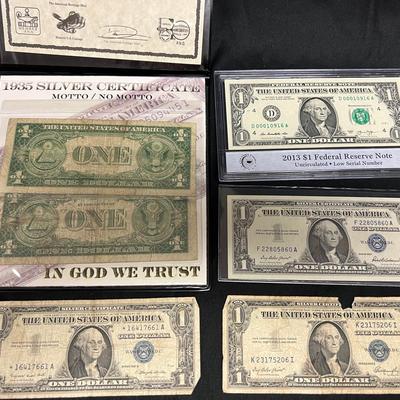 $1 Collectors Bills - Silver Dollars And More  