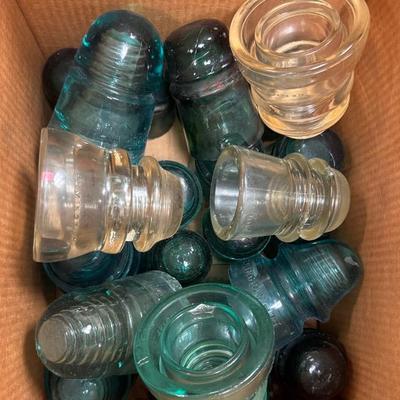 Lot 230: Vintage Glass Insulator Blowout