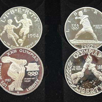 Olympiad And World Cup Liberty Silver Dollars