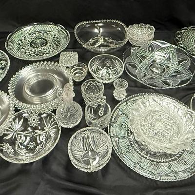 Lot 400: Vintage Cut Glass/Crystal Glassware