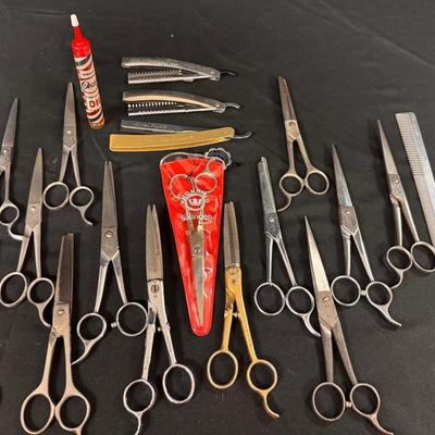 Lot 228: Barber Shears And Shavers