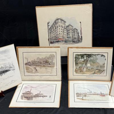 Lot 419: Signed Casey Holzinger Local Art Prints