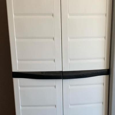 4 Shelf Plastic Storage Cabinet
